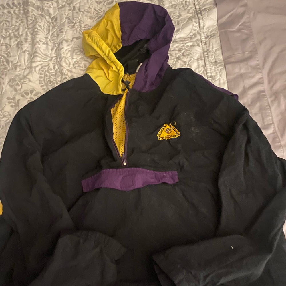 Above the Rim Reebok Black purple Yellow Windbreaker